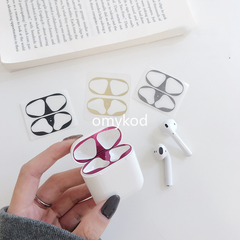 Hộp Kim Loại Chống Bụi Cho Tai Nghe Airpods 1 / 2 / 3