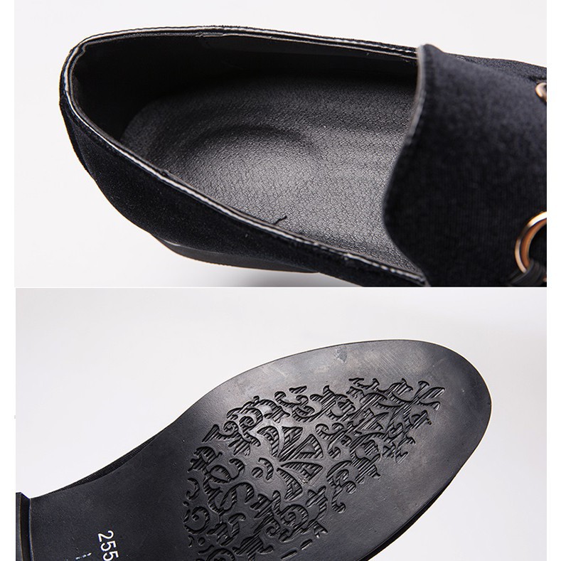 Giày Loafer chất liệu da lộn mềm mại thời trang dành cho nam giới