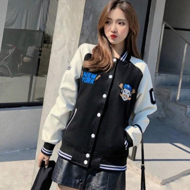 Áo khoác dù bomber nút bấm, áo khoác dù thêu logo cực chất KD3 | BigBuy360 - bigbuy360.vn