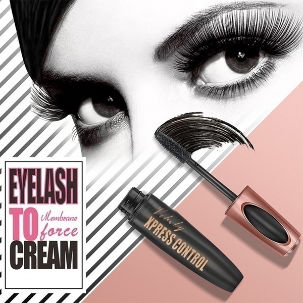 Mascara sợi tơ tằm đen không thấm nước Mỹ phẩm Làm dài mi tự nhiên Dưỡng mi Nuôi dưỡng lông mi Mở rộng Mascara Trang điểm