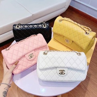 Túi xách nữ classic size 26 thêu ô lót đỏ nhiều ngăn