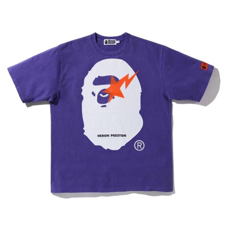 Áo Thun Cotton Tay Ngắn In Họa Tiết Bape Thời Trang Cho Nam Và Nữ