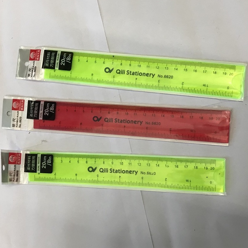 Combo 2 cây thước dẻo Aihao 20cm loại dày tốt