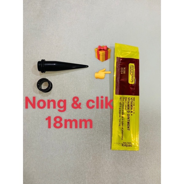 🎁 Bộ khuyên tai và clik 18mm 🎁