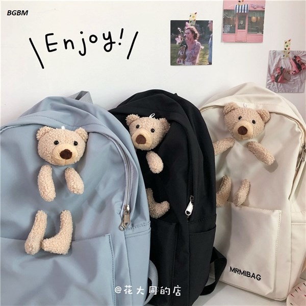 Balo Gấu Bông Teddy Phong Cách Ulzzang Hàn Quốc 610GAU