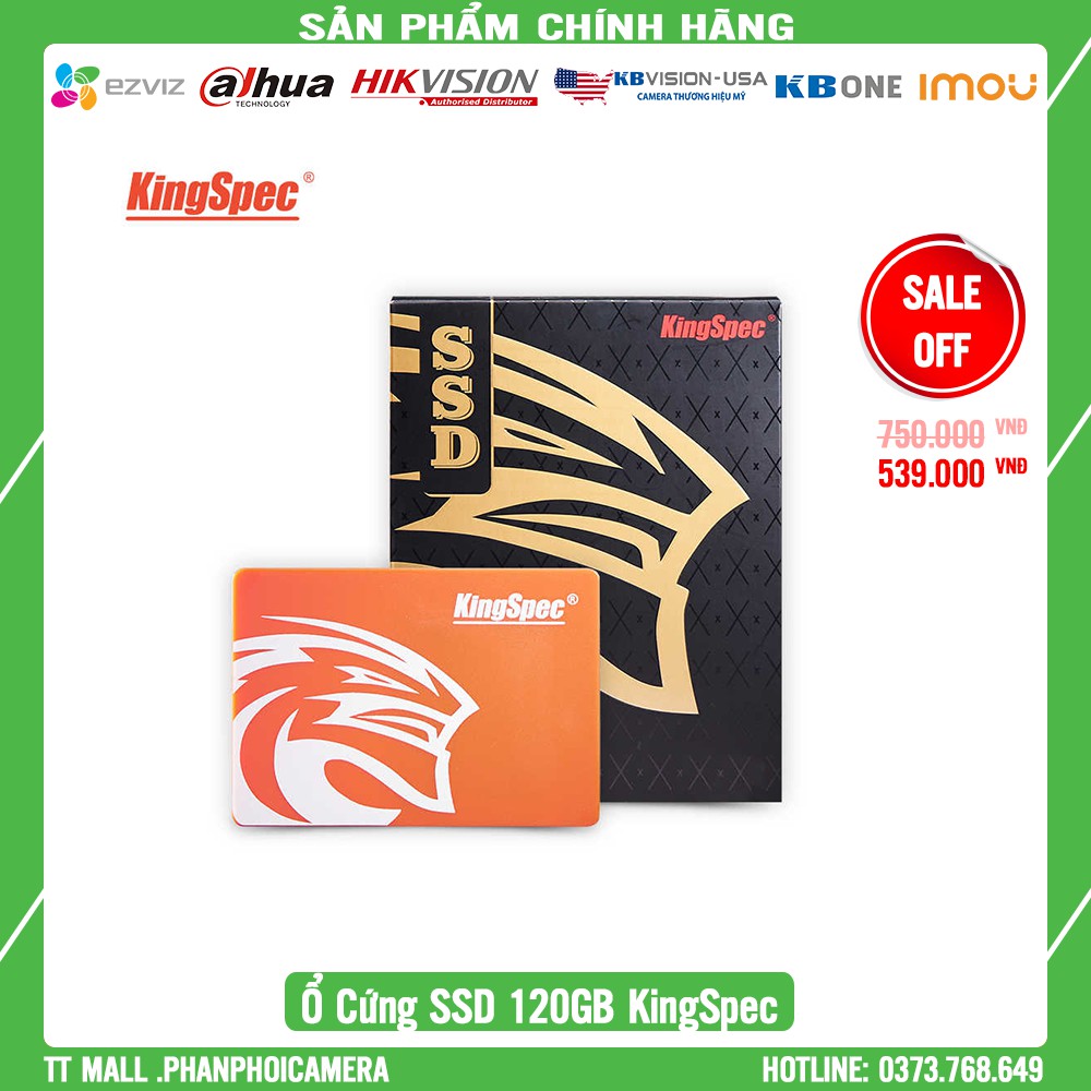 [Giá Siêu Rẻ] Ổ Cứng SSD KingSpec 120GB