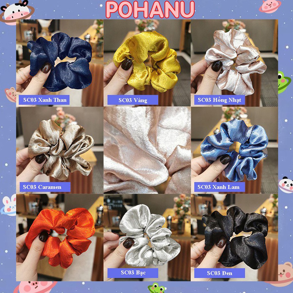 Dây Buộc Tóc Scrunchies Nhiều Màu Hàn Quốc SC03
