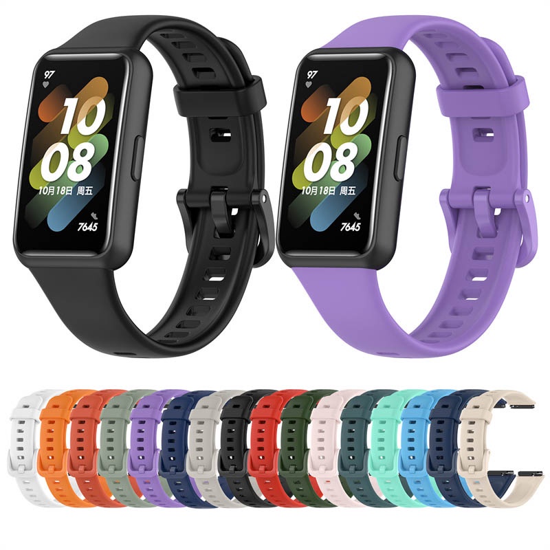 Dây Đeo Thay Thế Bằng Silicone Cho Đồng Hồ Honor Band 7 & Huawei Band 7