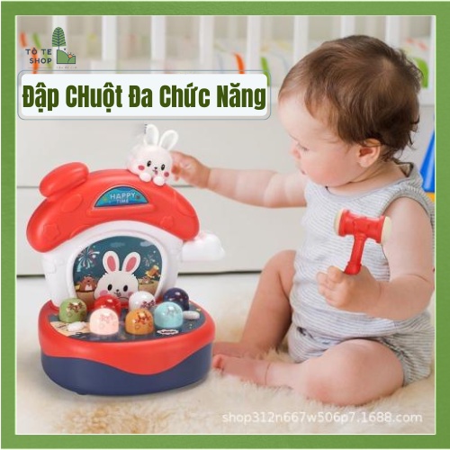 Đồ chơi đập chuột , đồ chơi đập chuột cho bé , đập chuột nhiều chức năng , phát nhạc , phát đèn cực kì thú vị