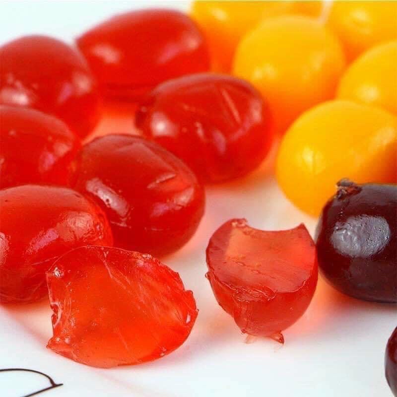 Kẹo Dẻo Nhân Trái Cây TOP SAVOR Đài Loan Vị Nho, Dâu, Xoài, Mix vị - túi 320gram
