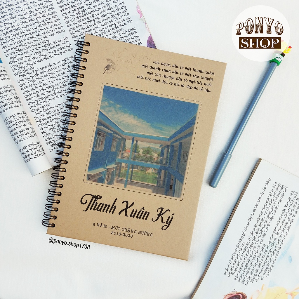 In sổ lưu bút theo yêu cầu - Sổ tay Handmade Vintage