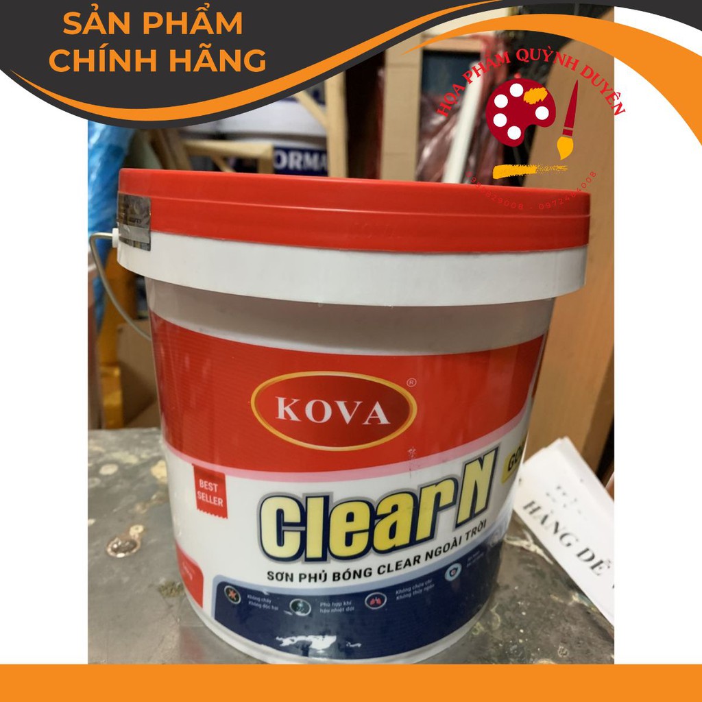 Phủ bóng clear kova 4 kg