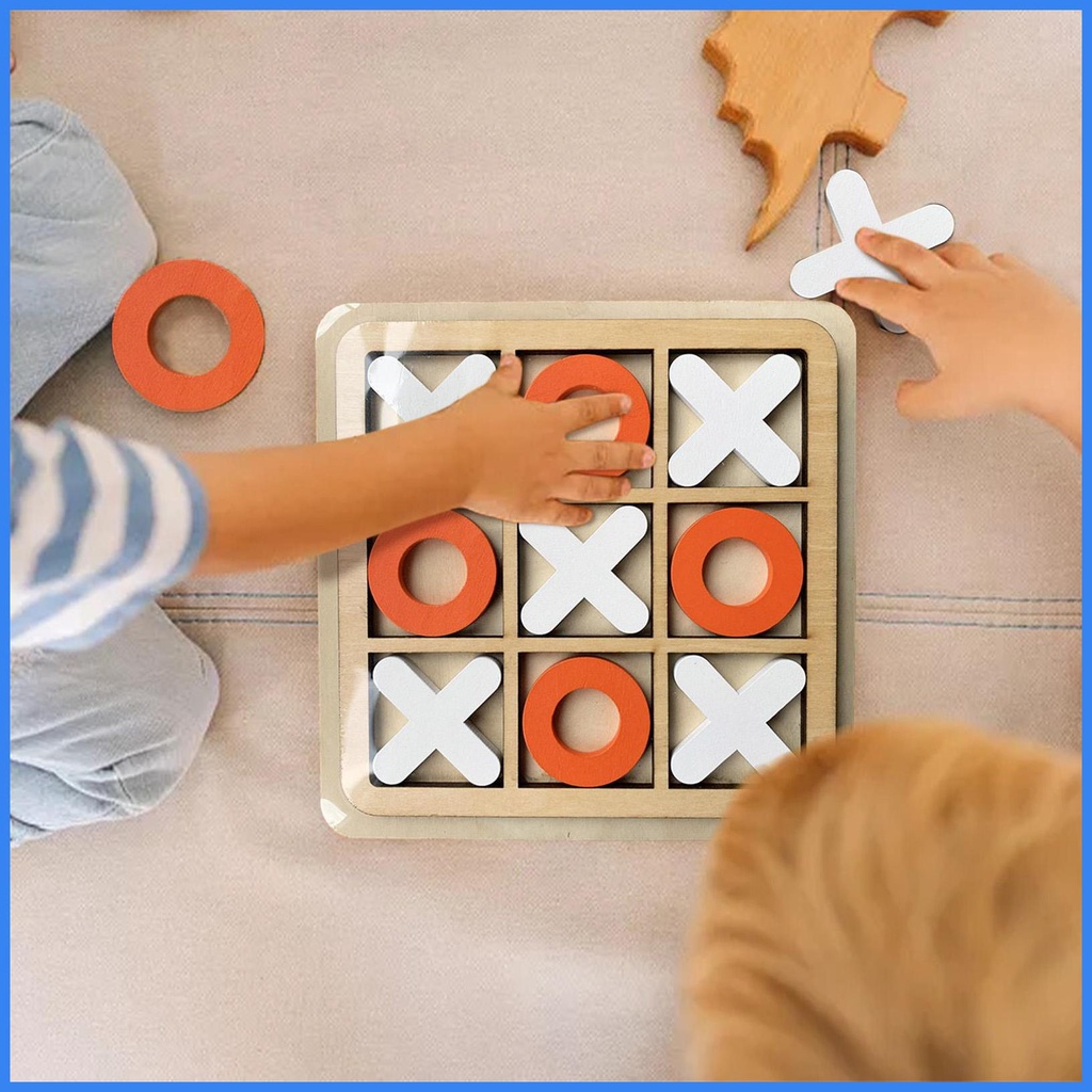 Bộ Trò Chơi Bàn Tiệc Cà Phê Tic-Tac-Toe Mini X Khối O Cho Bé