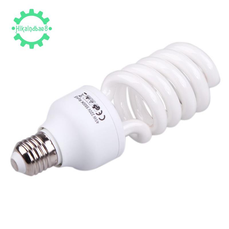 Bóng Đèn E27 220v 5500k 45w Ánh Sáng Trắng Hỗ Trợ Chụp Ảnh Ban Ngày