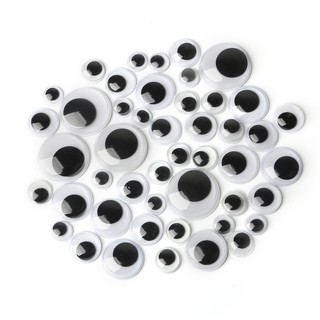 Mắt Nhựa Màu Đen Tự Dính Cho Búp Bê 5mm / 7mm / 10mm / 12mm / 15mm