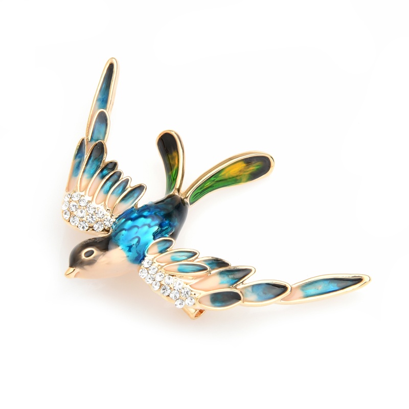 Trâm Cài Áo Hình Bông Hoa Đính Đá Nhiều Màu