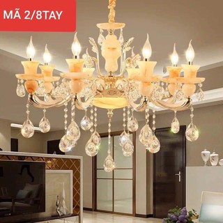 Đèn chùm nến trang trí 15 tay + Tặng kèm 15 bóng nến