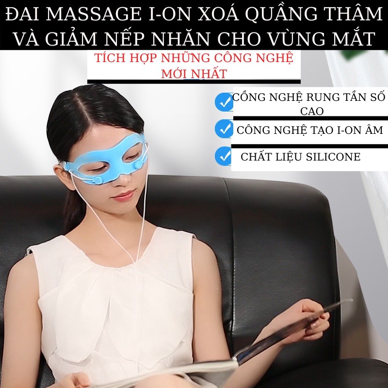 Máy massage mắt X20 ION ÂM -đẩy tinh chất XOÁ QUẦNG THÂM VÀ BỌNG MẮT -máy massage mặt-mặt nạ mắt-dưỡng da mắt | BigBuy360 - bigbuy360.vn