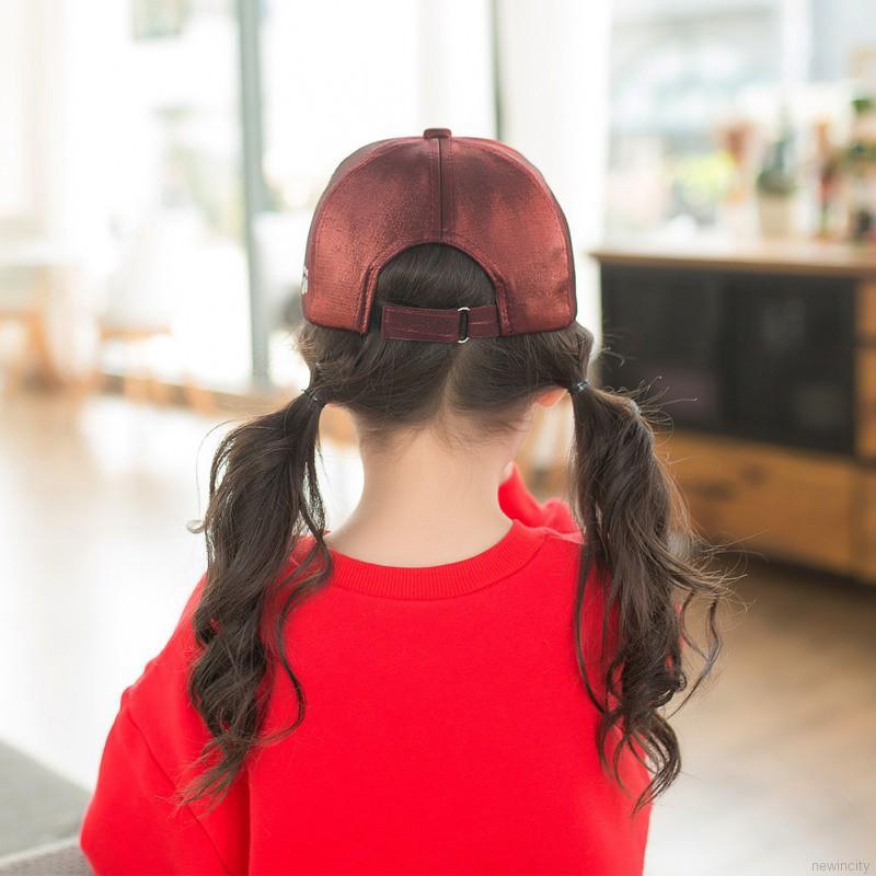 Mũ lưỡi trai da bóng họa tiết chữ I meet you 23 dễ thương nhiều màu sắc tùy chọn dành cho bé