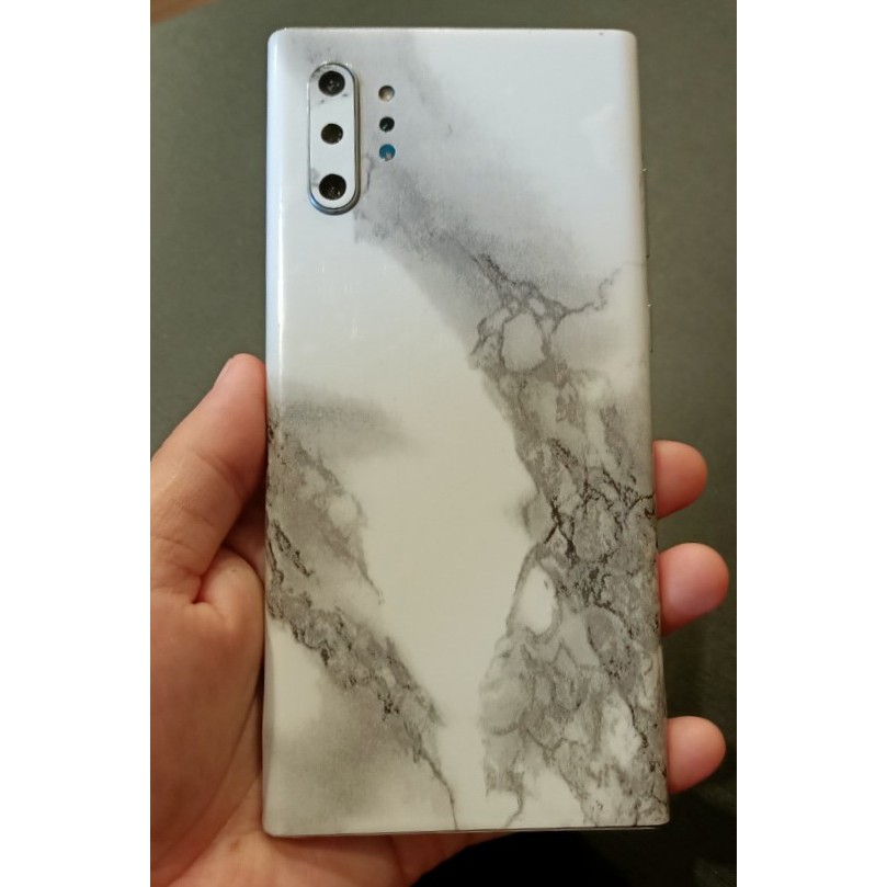 Miếng dán skin lưng và viền samsung Note 10 plus - tặng kèm bộ phụ kiện hỗ trợ dán