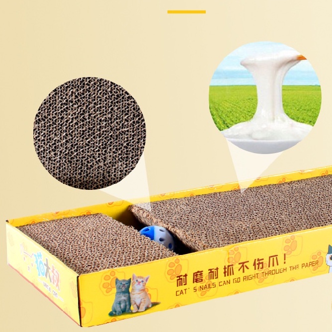 TẶNG CATNIP, Bàn cào móng cho mèo CÓ LỤC LẠC