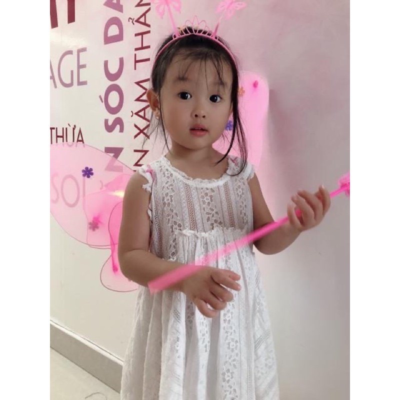 Váy Cánh bướm kép CÓ ĐÈN Hapi Toys - Đồ chơi dạo phố bộ cánh bướm phát sáng cho bé