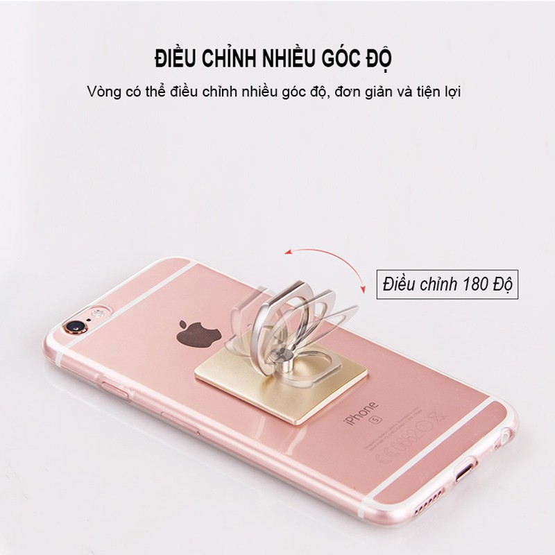 Giá đỡ điện thoại iphone chống lưng để bàn, phụ kiện iring cho android nhiều màu cute giá rẻ | BigBuy360 - bigbuy360.vn
