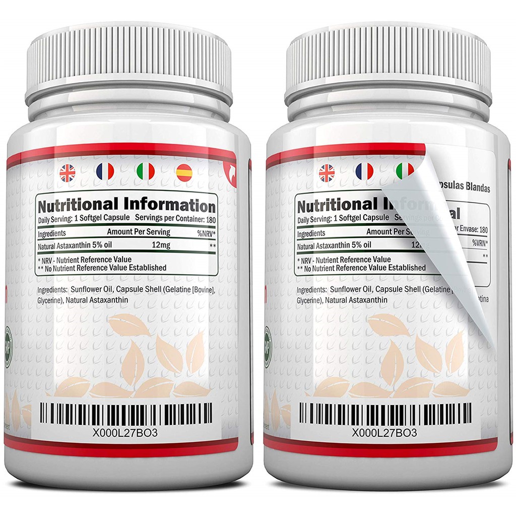 ASTAXANTHIN 12MG 180 VIÊN