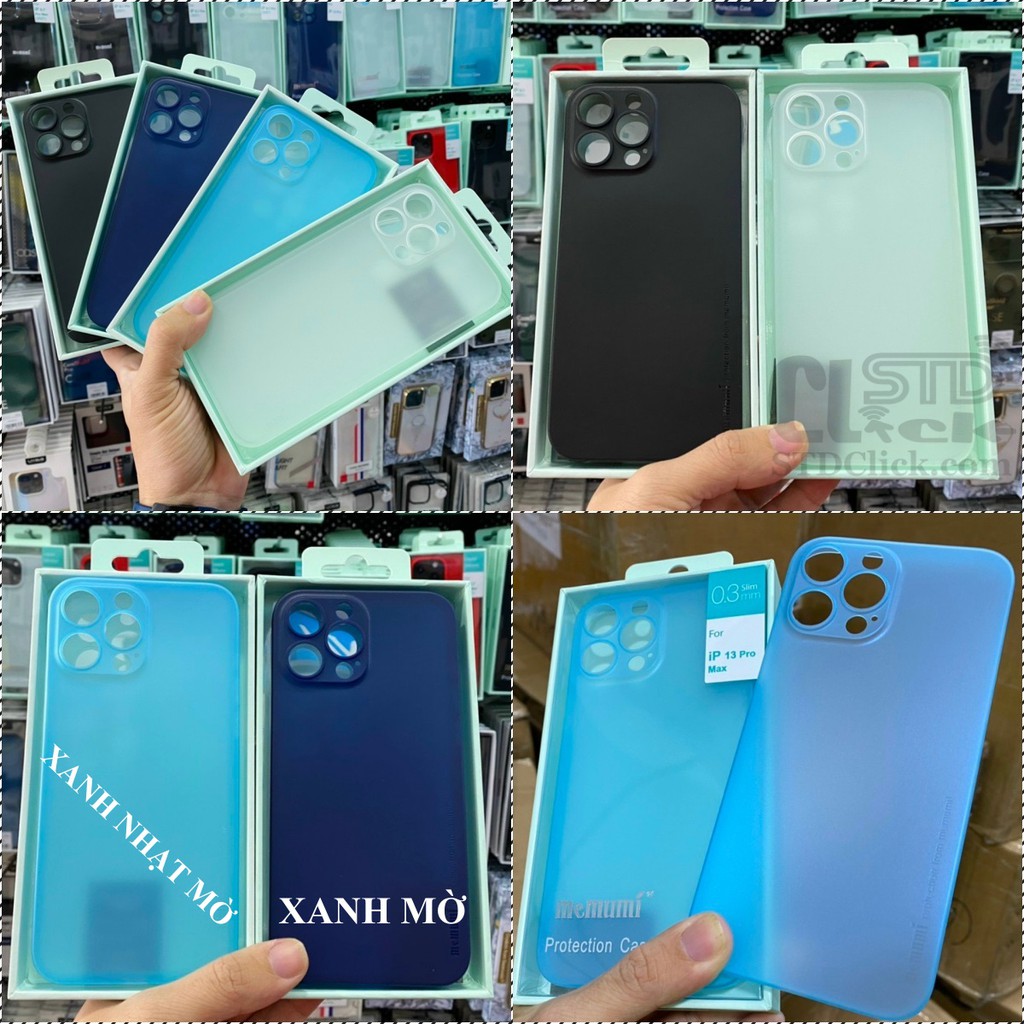 ỐP LƯNG IPHONE 13 PRO MAX MEMUMI MỎNG LỤA CHÍNH HÃNG