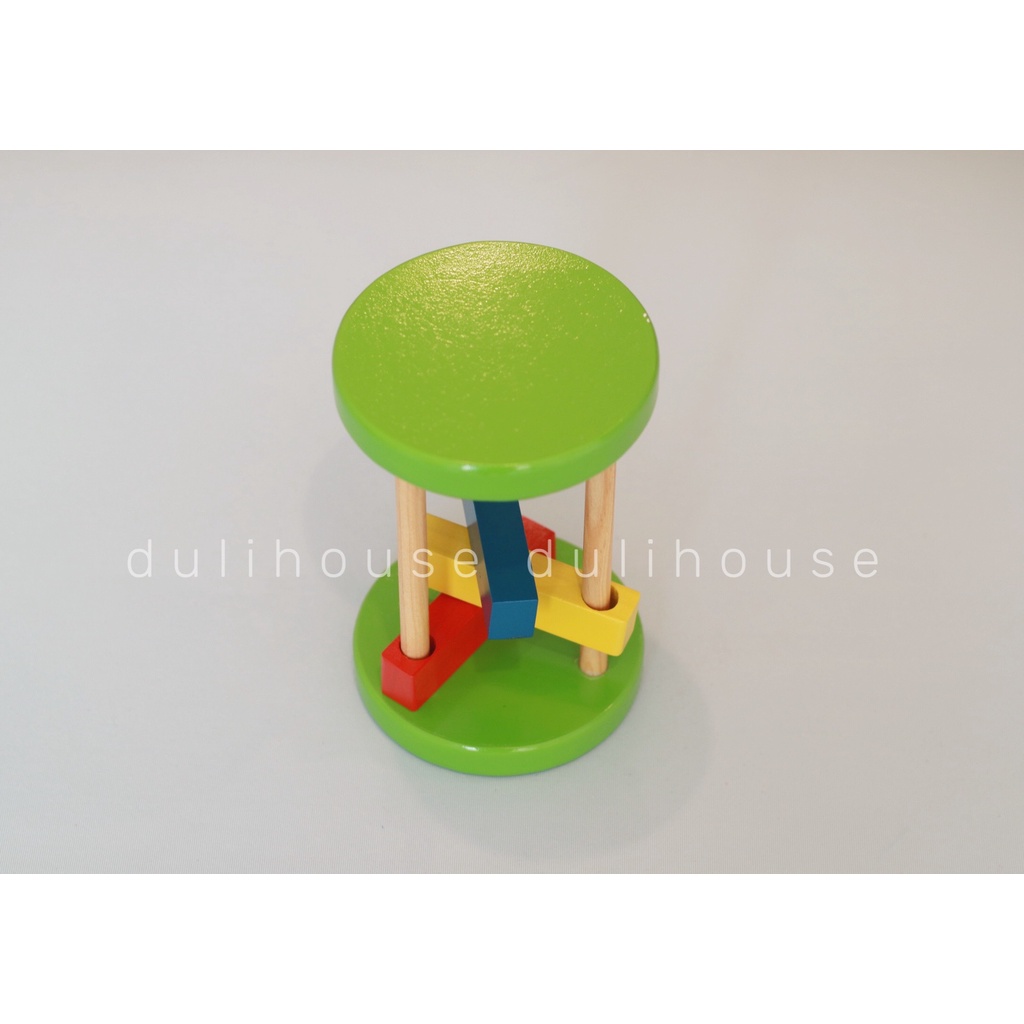 Dụng cụ hỗ trợ tập bò cho bé lục lặc tròn - Bằng gỗ tự nhiên nguyên khối, an toàn, sản xuất tại Việt Nam