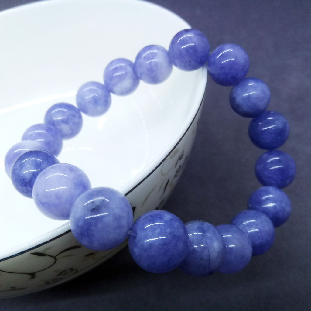 Vòng Tay Chuỗi Hạt Hoa Oải Hương Tím 6-12mm