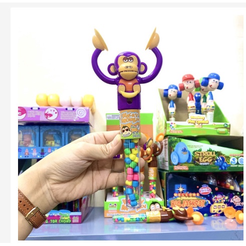 Kẹo đồ chơi hình chú khỉ chiêng vỗ tay, hàng nhập khẩu ÚC siêu hot  rẻ vô địch