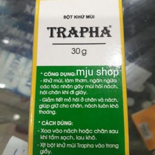 Bột khử mùi Trapha