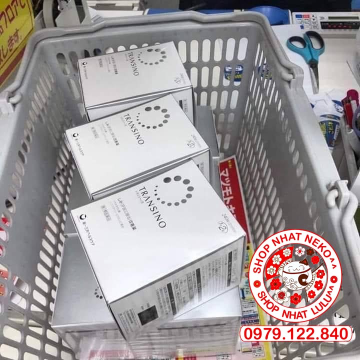 BỘ SẢN PHẨM KEM DƯỠNG Và VIÊN UỐNG TRẮNG DA, MỜ NÁM TRANSINO WHITE C 60/120/240 VIÊN NHẬT BẢN