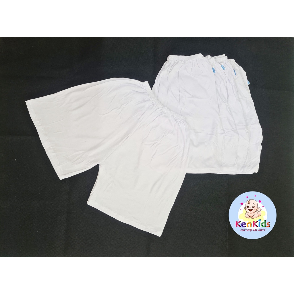 COMBO 5 Quần đùi ngắn trắng cotton size Đại cho bé (s11-s15)