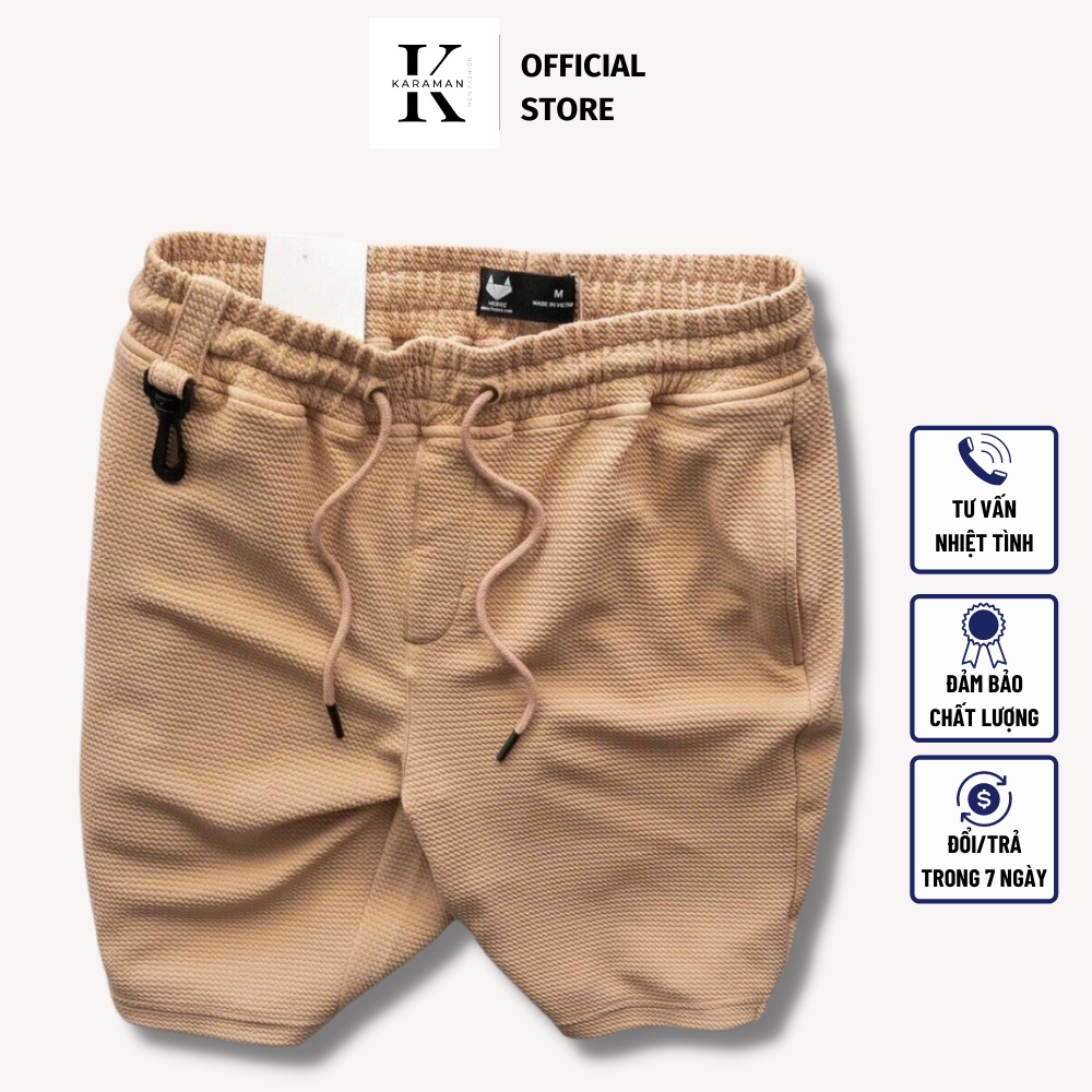Quần short nam chất vải xốp mát , chuẩn thiết kế Hàn quốc, cực tôn dáng, lịch sự, trẻ trung KARAMAN