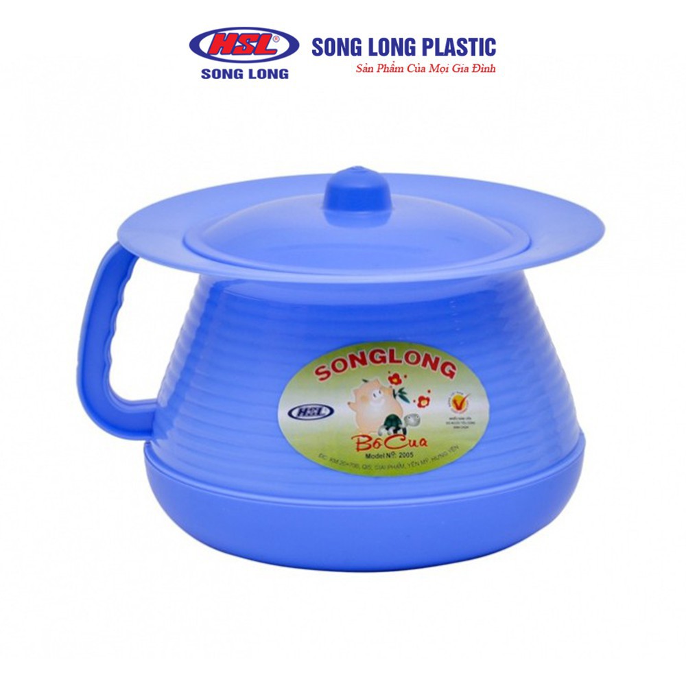 Bô vệ sinh trẻ em tròn có nắp đậy nhựa Song Long Plastic cao cấp - Shop giao màu ngẫu nhiên