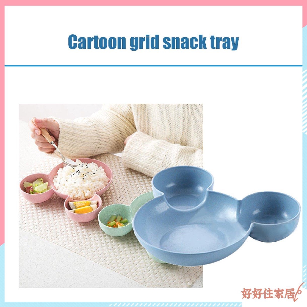 Đĩa ăn trưa kiểu dáng hoạt hình dễ thương cho trẻ em