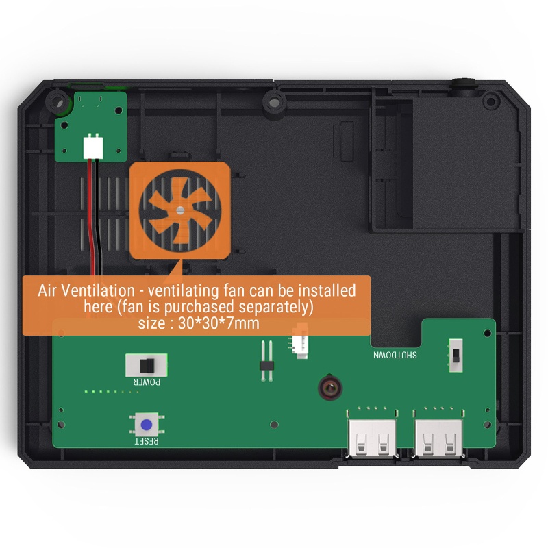 Vỏ Đựng Máy Chơi Game MEGAPi MD An Toàn Cho Raspberry Pi 3 B +