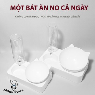 Bát đựng thức ăn và nước uống tự động dành cho chó mèo thú cưng