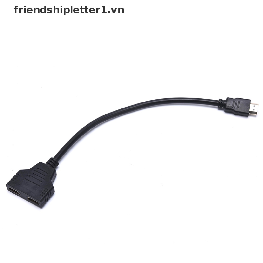 【friendshipletter1.vn】 HDMI Male to Dual HDMI Female 1 to 2 Way HDMI Splitter Adapter Cable for HDTV .