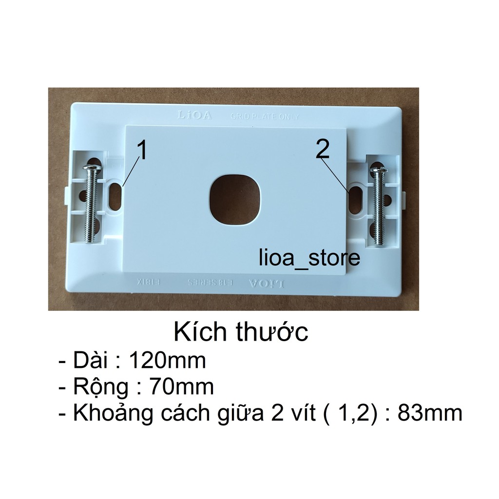 MẶT CÔNG TẮC TỪ 1-3 LỖ TRÒN LiOA.