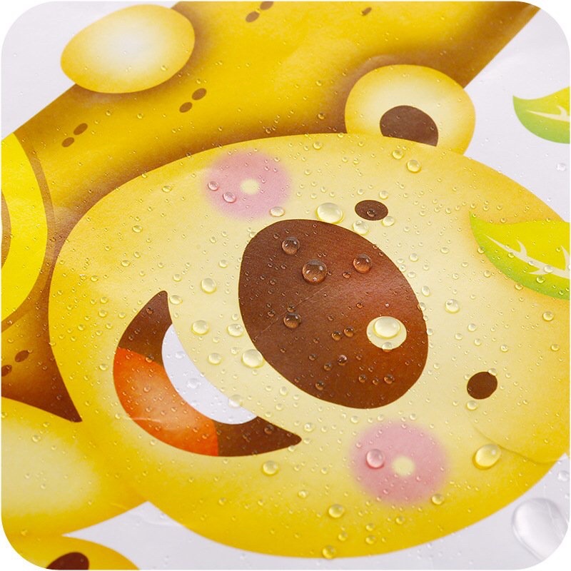 Thước đo chiều cao kết hợp đo thị lực decal dán tường mẫu dễ thương cho bé