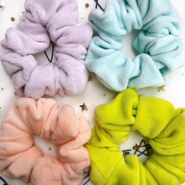 Scrunchie lông nhung mềm - Dây buộc tóc/đeo tay