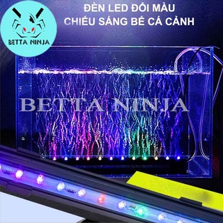 Đèn led thay đổi màu cho bể loại chìm sủi oxy,đèn led hồ cá đèn bọt khí chìm thanh sủi kết hợp