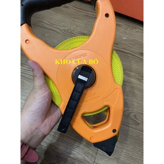 Thước dây sợi thủy tinh 100m, có tay cầm Hộp khuôn đúc nhựa ABS chống va chạm Truper - 12645