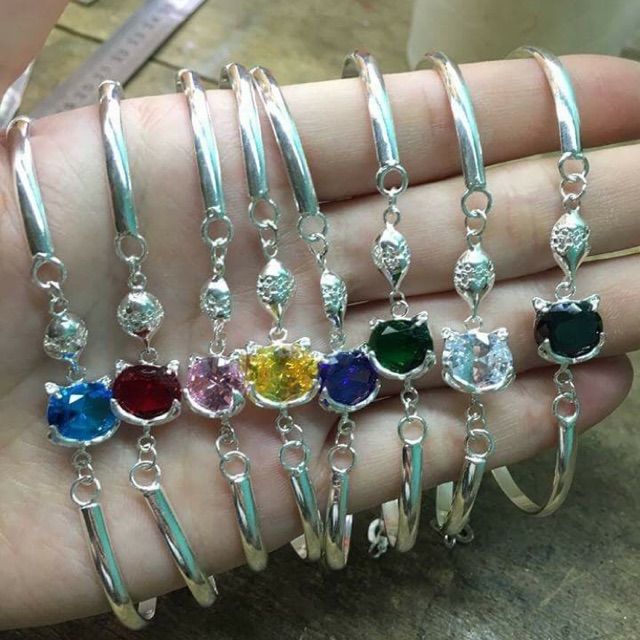 Lắc tay hồ ly bạc 925