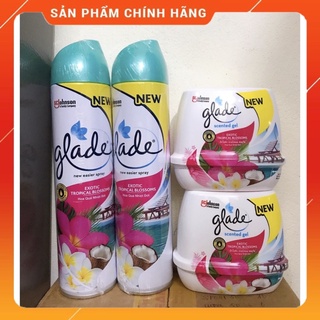 [Hàng NEW] Xịt Thơm Phòng Glade Hương Hoa Quả Nhiệt Đới 280ml
