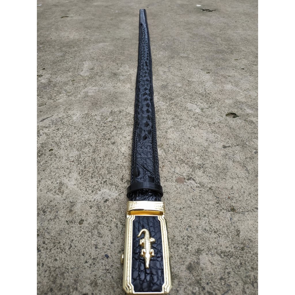 Thắt Lưng Cá Sấu Đan Viền Thủ Công. . Da Cá Sấu Liền Nguyên Con. Mua Dùng Hoặc Làm Quà Tặng Cao Cấp!