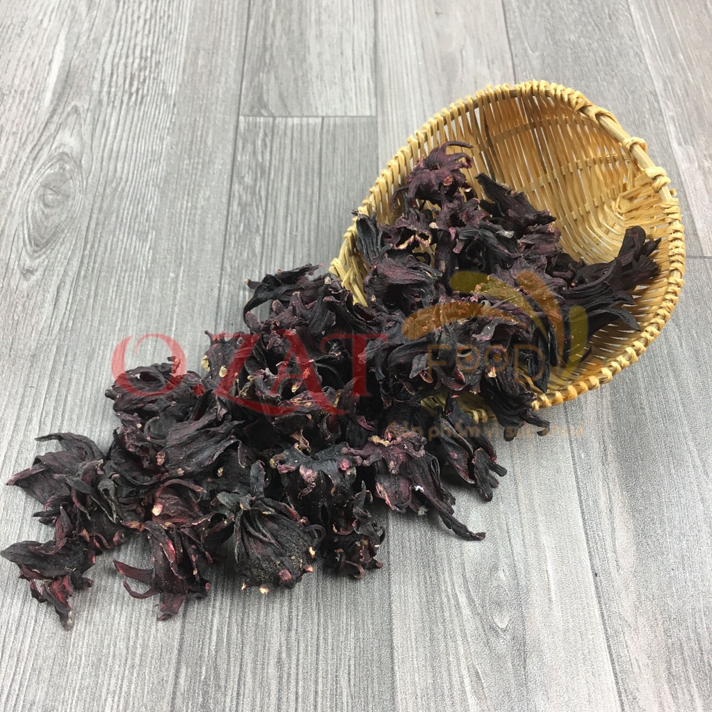 Hoa atiso đỏ (bụp giấm/hibiscus) sấy khô O.ZAT Food 100g -  mát gan giải nhiệt dưỡng tâm an thần